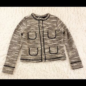 LOFT size large tweed knit blazer